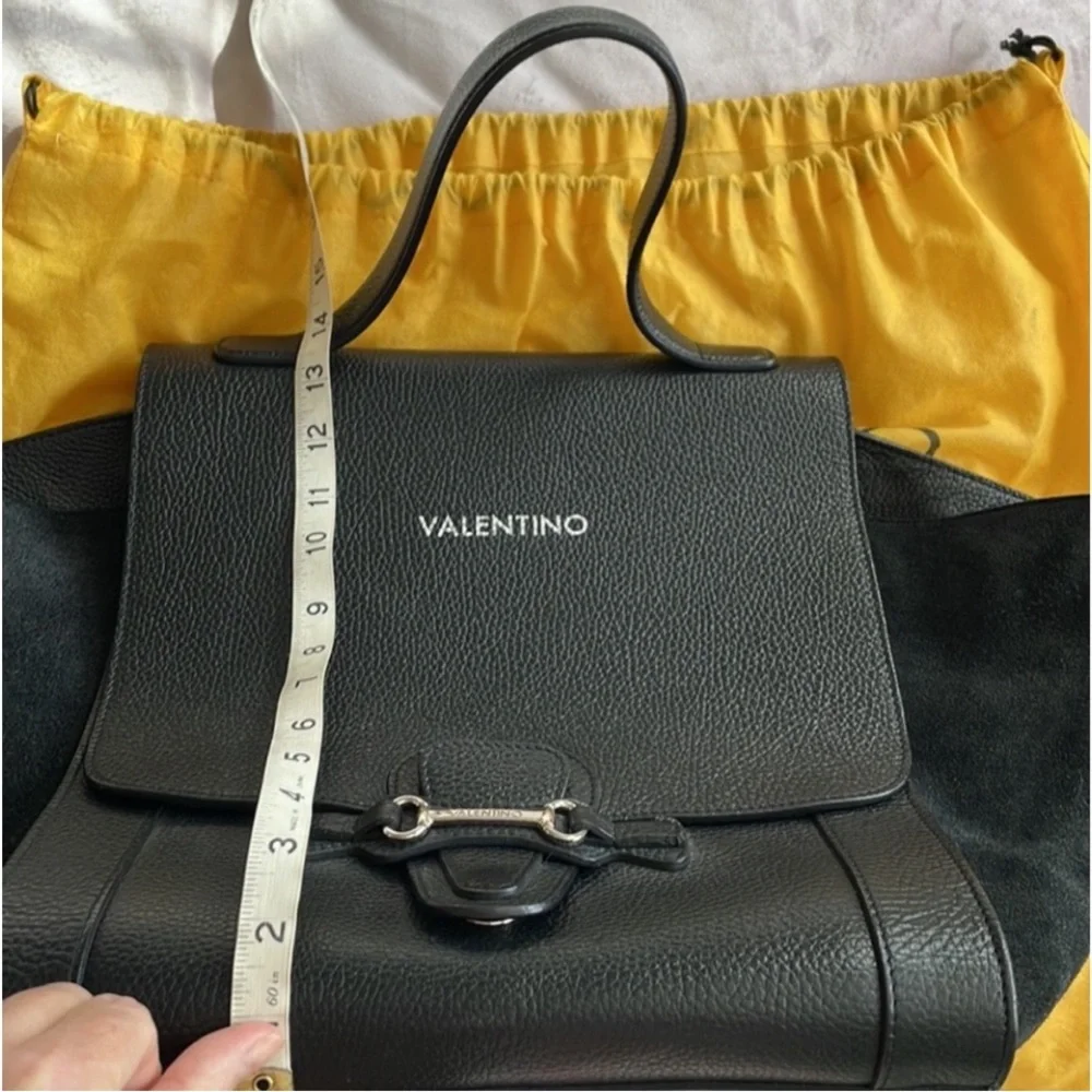 Valentino Black Genuine Leather large Bag brand new with the tags and receipts. - Picture 6 of 15
